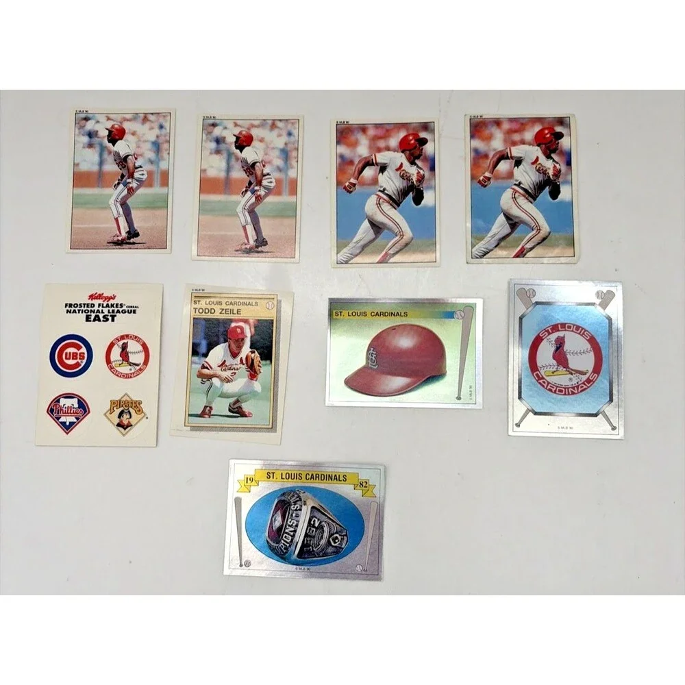 1990 Panini Baseball Stickers Lot of 23 St. Louis Cardinals Unpeeled Vintage